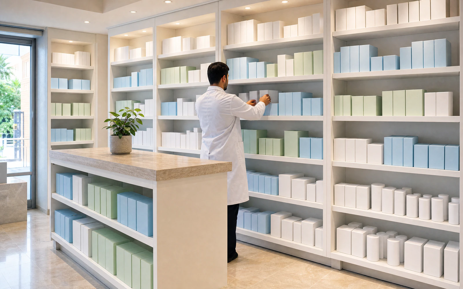 رفوف پارافارماسي في تونس — Glyplus غير معروض في هذه القنوات